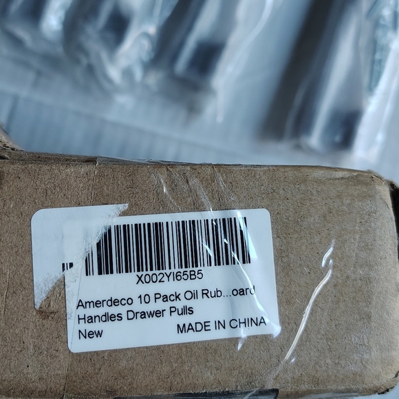 Amerdeco 9 Pack Oil Rubbed Bronze Cabinet Drawer Pulls 5 Inch/128mm Hole Center - Picture 10 of 14